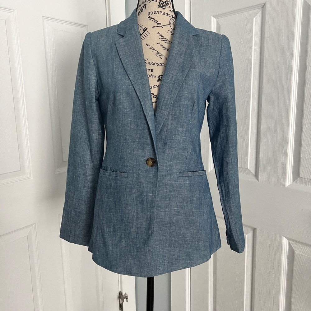 LOFT Linen Blend Blazer